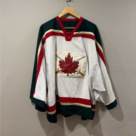 CCM Other - Rare Canadian Army Goalie Cut Hockey Jersey